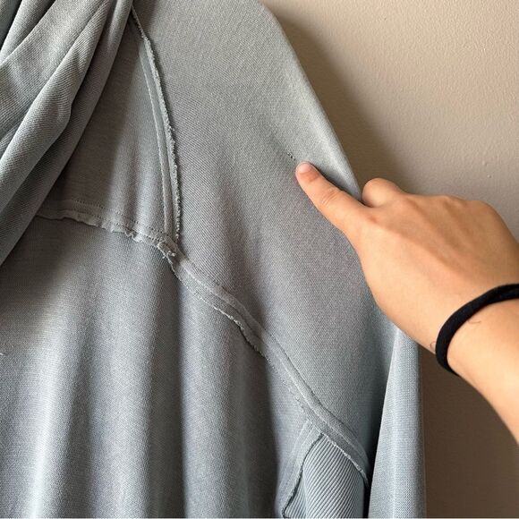 Free People Movement Trekking Out Zip Up Boho Athletic Hooded Sweatshirt Size S - Picture 9 of 11